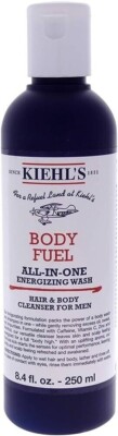 Kiehl's Body Fuel All-in-One Energizing Wash Hair Body Cleanser Men 8.4 oz 250ML