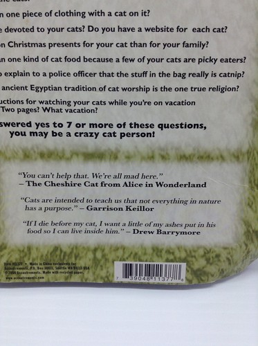 Crazy Cat Lady Actionfigur mit 6 Katzen (Accoutrements, 2004) * Brandneu versiegelt - Bild 4 von 4