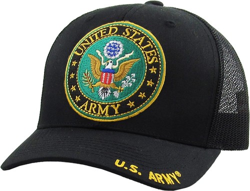 Gorra de béisbol militar con licencia del ejército de Estados Unidos bandera veterano sello ejército fuerte - Imagen 107 de 289