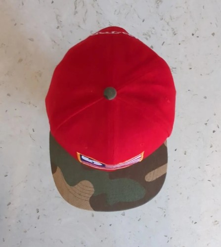 Vintage New Era Exclusive RARE Wu Tang Snapback Hat Red Camo Iron Flag - Picture 7 of 10