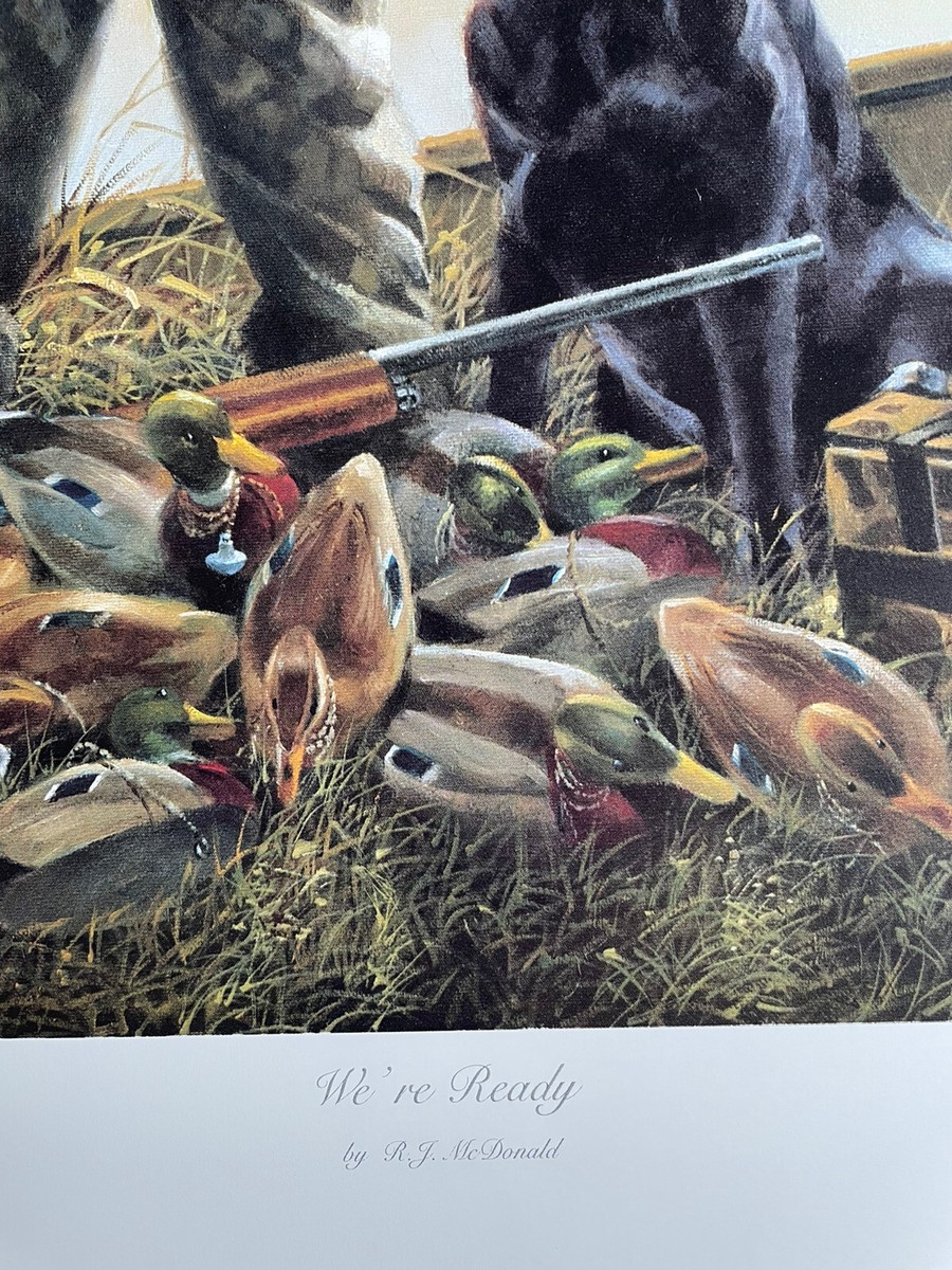 R.J. McDonald “ We're Ready “ 20.5 x 17 Signed/Numbered Lithograph