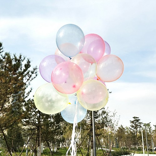 50pcs 10" 2.3gram Mixed Neon Color Bubble Latex Balloons Celebration Party Wed - Picture 2 of 14
