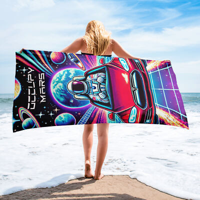Tesla Beach Towel - SpaceX Towel - Tesla Towel - Elon Musk