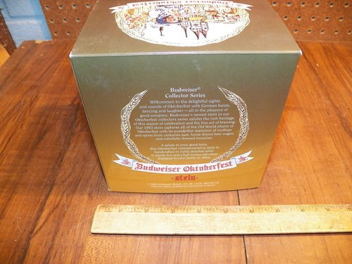 1993 BUDWEISER "OKTOBERFEST" Stein w Original Box - 3rd In A Series - Picture 6 of 6