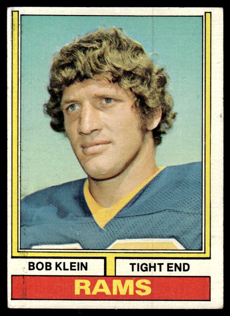 1974 Topps Bob Klein RC Los Angeles Rams #152
