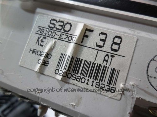 Honda Prelude MK5 2.2 96-01 H22A5 Tacho Kombiinstrument Zifferblätter S30 F38 - Bild 4 von 4