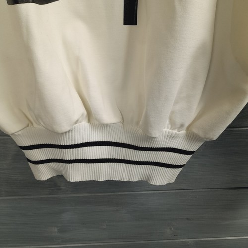 Maglione Denny Rose taglia M panna logo maglia maniche orlo elasticizzato nuovo Italia - Foto 5 di 10