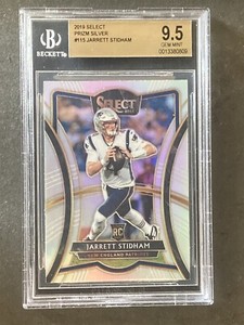 2019 Select #115 Jarrett Stidham Silver Refractor RC Patriots Gem MINT BGS 9.5