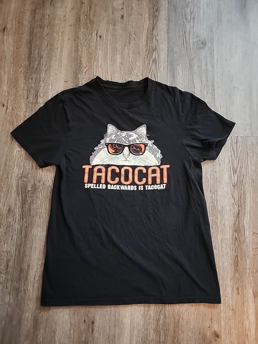 Tacocat Shirt Mens Small Taco Cat Chuys Austin Texas Tex Mex Restaurant Tee eBay