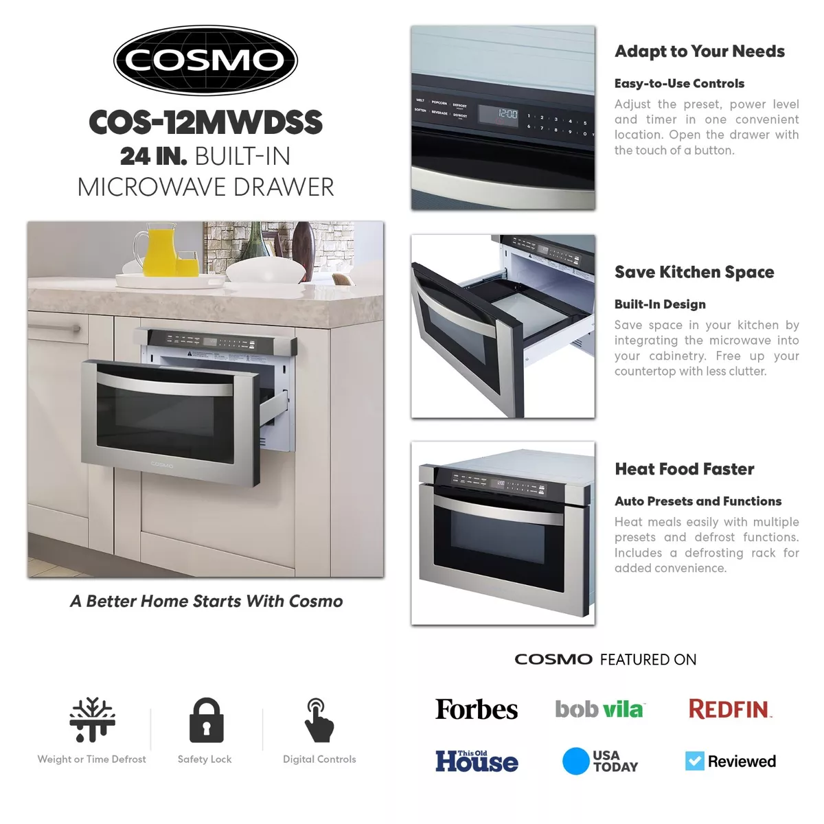 Easy open microwave drawer deals