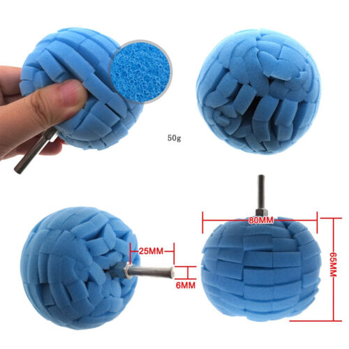 80mm Foam Polish Buffing Polishing Cone Sponge Pad Set Tool For Car Wheel Corner - Picture 4 of 16