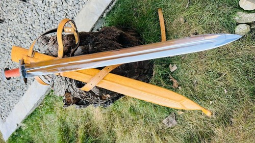 30" blade Custom made Viking Sword-Beautiful designed Guard and pommel-Decorativ - Picture 7 of 13