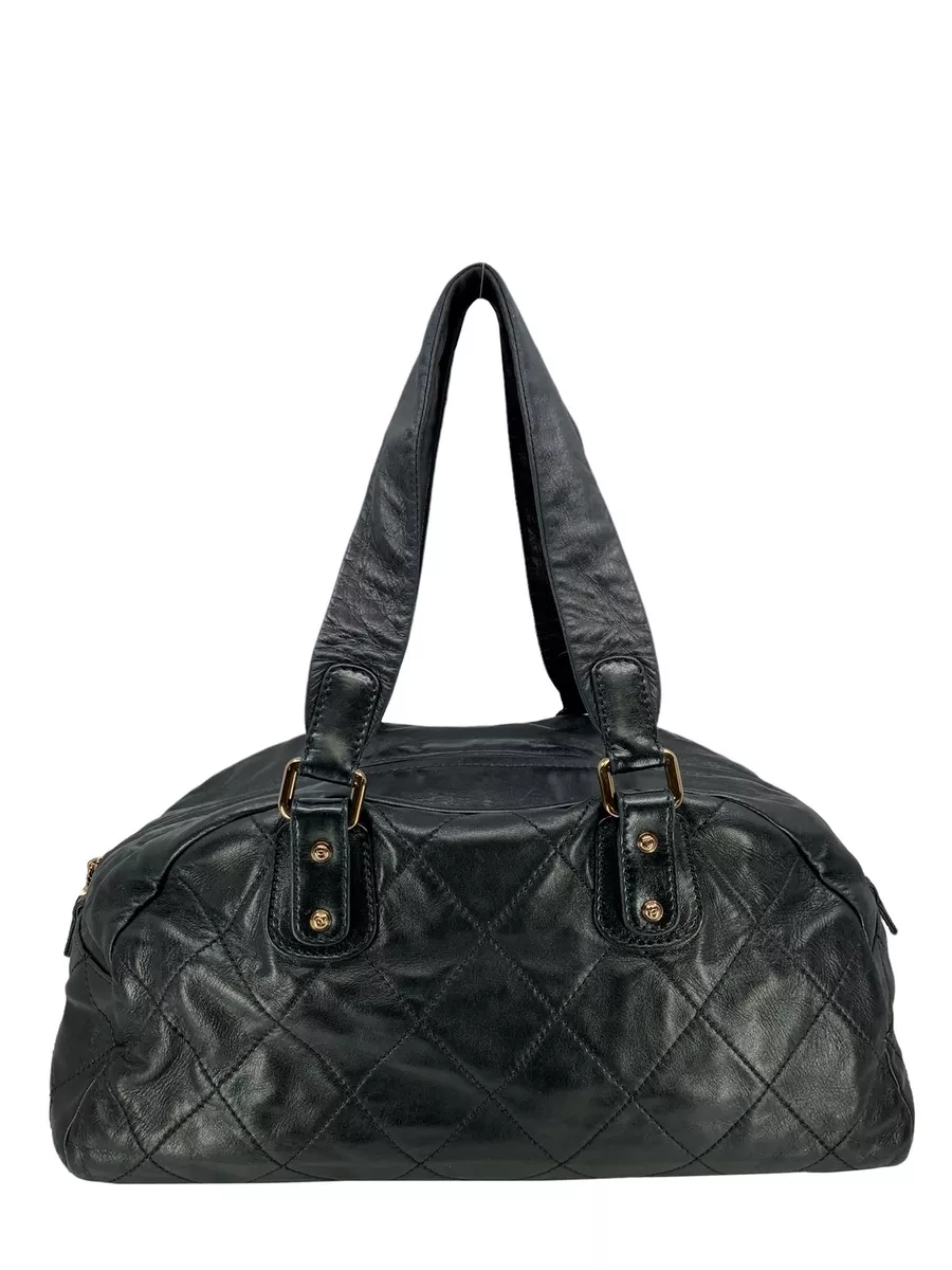 Chanel quilted shop bowler bag
