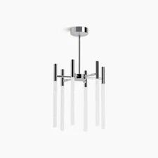 NEW! KOHLER Components LED 6 Light Chandelier Polished Nickel (23460-CHLED-SNL)