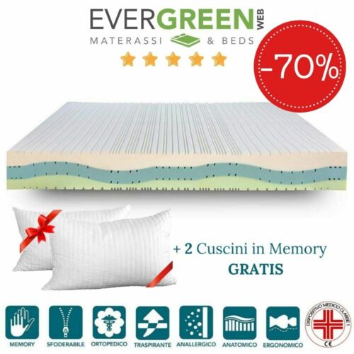EVERGREENWEB ? Materasso Singolo 80X195 FIBRA D'ARGENTO + Cuscino GRATIS ?? - Foto 34 di 43