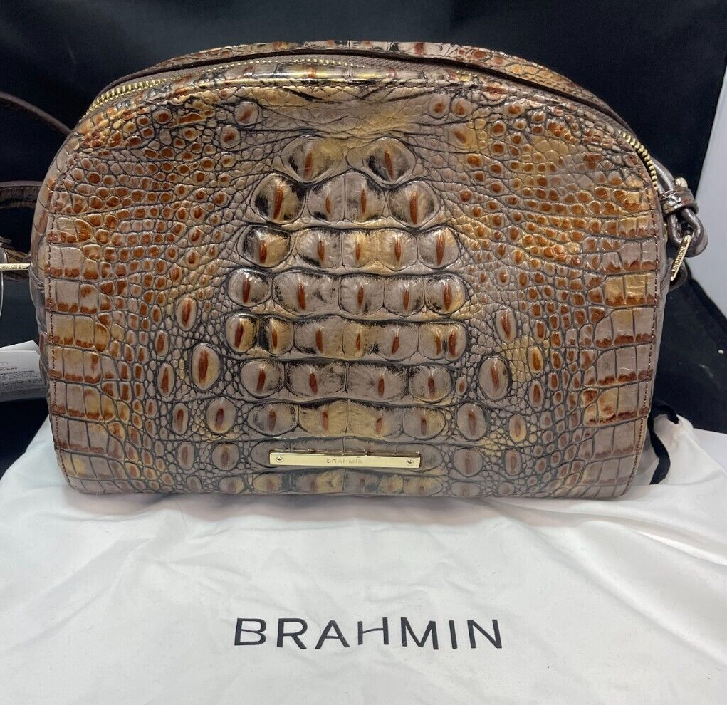 Brahmin Pecan Melbourne Small Georgina Crossbody Bag