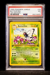 1999 Pokemon Jungle Butterfree #33 PSA 7 1st Edition