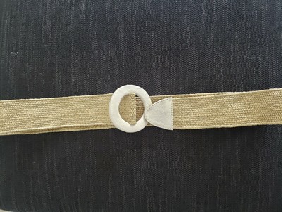 Manacoa Belt Woven/Leather Stretch Belt Made In COLOMBIA SZ  display picture 3