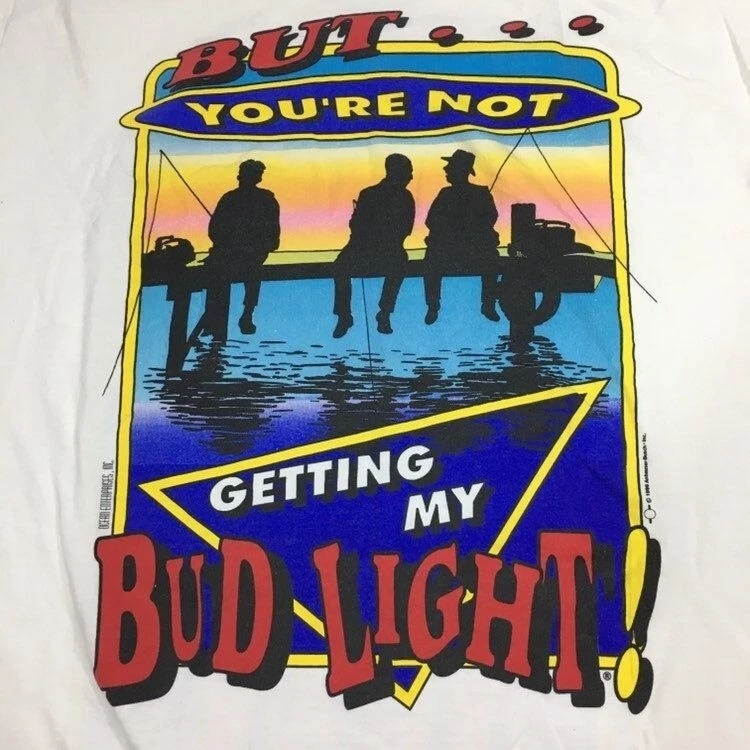 Cerveza ligera Anheuser Busch I Love You Man But Your Not Getting My BUD de colección 1996 Foto 2 de 4