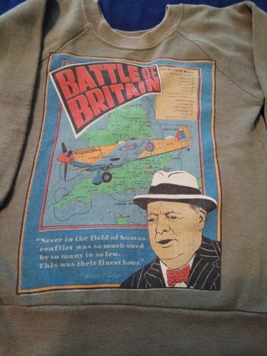 Vintage Battle of Britain boys sweatshirt.Size 6 to 8. - Picture 2 of 4
