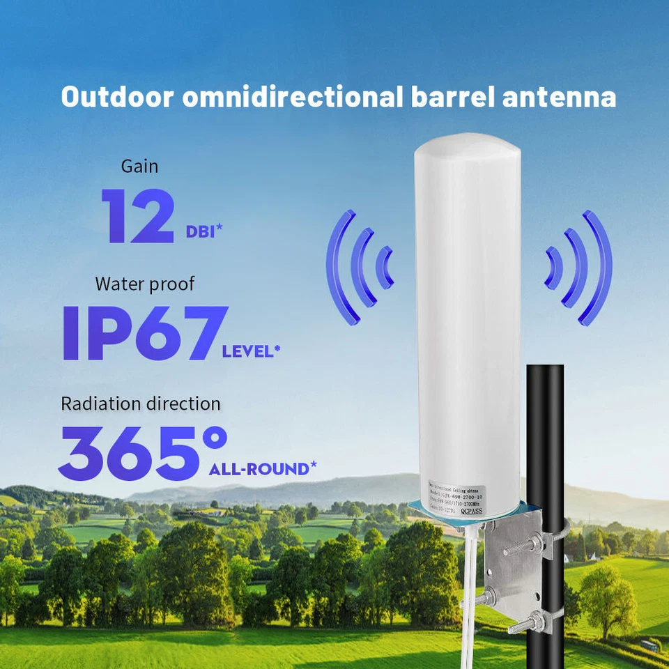 4G LTE 5G MIMO Waterproof Antenna Outdoor 700-3800MHz for Huawei ZTE CPE Router# - Image 2 of 4