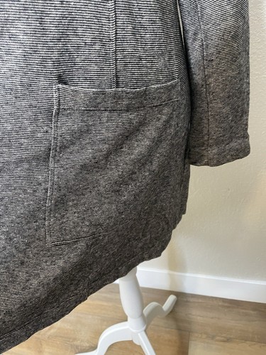 Eileen Fisher Coat Womens S Organic Cotton Hemp Knit Sweater Zip Cardigan Long - Picture 3 of 11