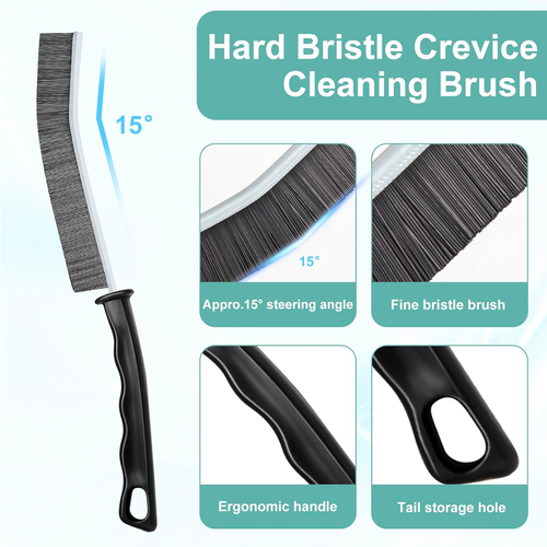 Crevice Cleaning Brush,Hard-Bristled Crevice Cleaning Brush,2024 New Multifuncti - Picture 7 of 8