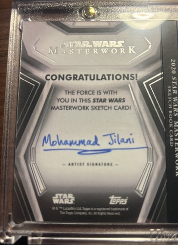 2020 Topps Star Wars Masterwork Darth Vader/Kylo Ren Book Sketch Mohammad Jilani - Picture 5 of 5