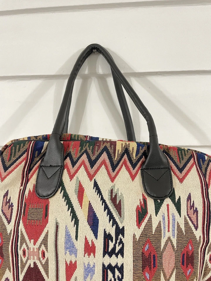 Bolso de Hombro Z&L Anthropologie Multicolor Suroeste Cremallera LEER* Foto 2 de 4
