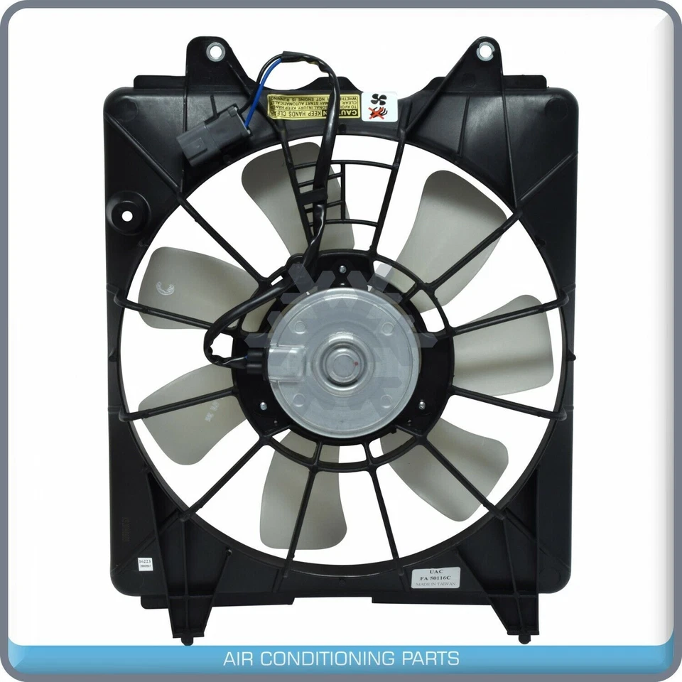 Conjunto de ventilador de refrigeración condensador de aire acondicionado para Honda Civic 2006 2007 2008 2009-2011 Foto 2 de 4