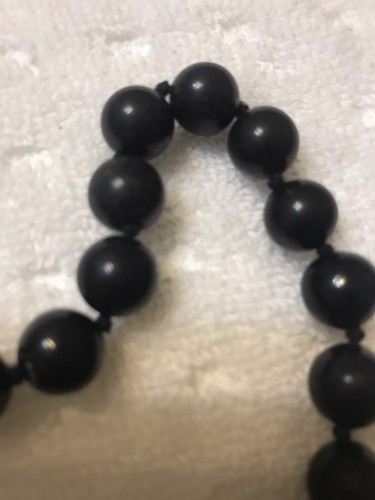 Onyx Large bead 32” Necklace - Picture 4 of 4