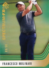 UPPER DECK 2021 SP AUTHENTIC FRANCESCO MOLINARI #S-10 9/50 SPECTRUM FX GREEN