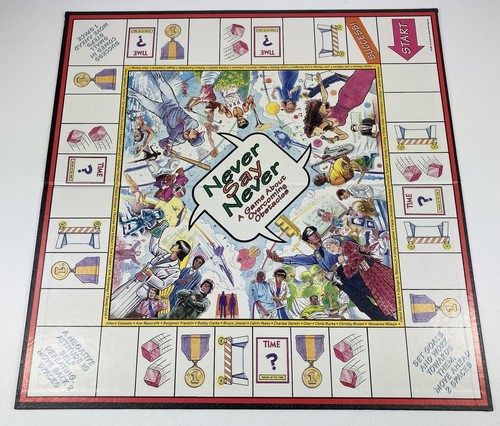 Never Say Never A Game About Overcoming Obstacles Board Game 1991 Vintage - Picture 5 of 11