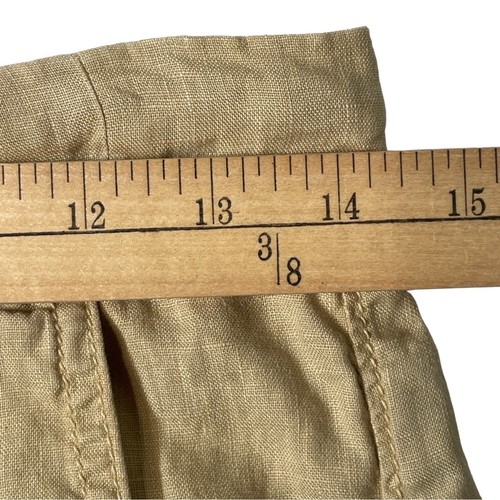 J.CREW Leinen Minirock Tunnelzug elastisch Damen XS beige Gummibund Taschen - Bild 7 von 14