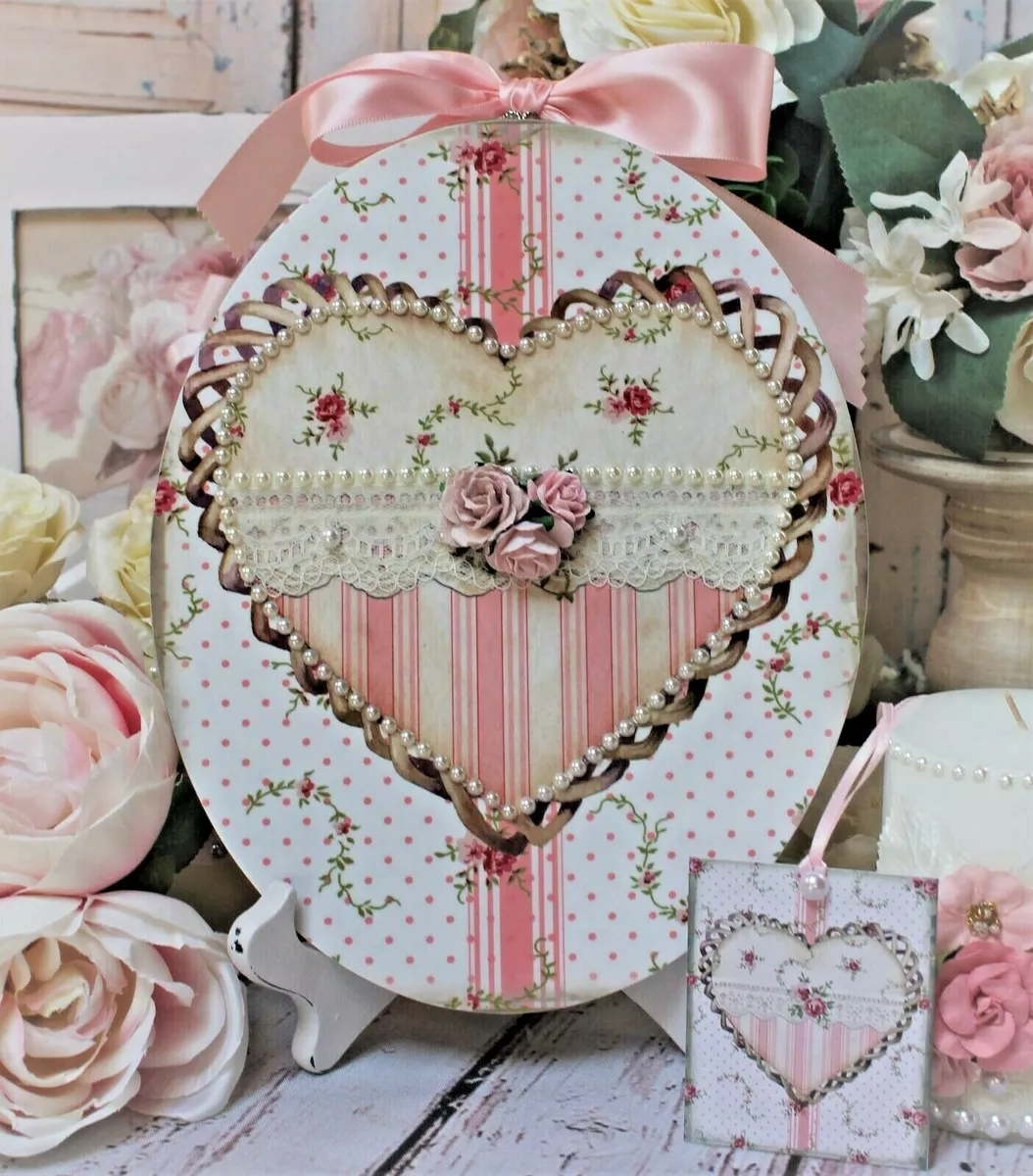Shabby Chic Vintage Country Cottage style Wall Table Decor. Sign