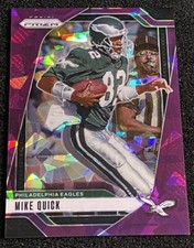 2024 Panini Prizm Mike Quick Purple Ice Prizm #238 Philadelphia Eagles #'d /225