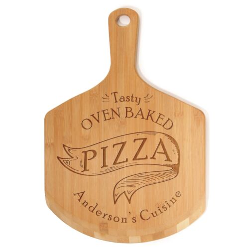 Bamboo Custom Laser Engraved Wooden Oven/Pizza Paddle - 2 Sizes - Picture 10 of 17
