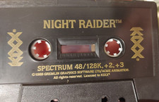 Night Raider (Kixx 1990) Spectrum ZX (Tape) working Classic 8-bit Game
