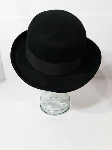 Vintage Rare Black 100% Wool Made In The USA WPL 4804 Size Small-21 in- 53.3 CM - Picture 5 of 7