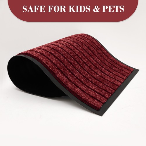 Door Mat Heavy Duty Non Slip Barrier Rubber Backing Kitchen Floor Entrance Mats - Picture 32 of 35