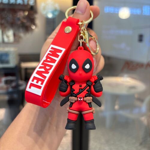 Hot Marvel Deadpool and Wolverine Keychain PVC Doll PendantAccessories gift - Bild 3 von 24