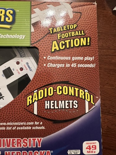 Nebraska Huskers Radio Control Helm 2003 RC Micro Sizers NEU LESEN - Bild 4 von 5
