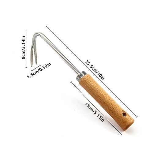1pcs Hand Held Weed Puller Gardening Tool Crevice Digger With V-Shape Hook New - Picture 12 of 15