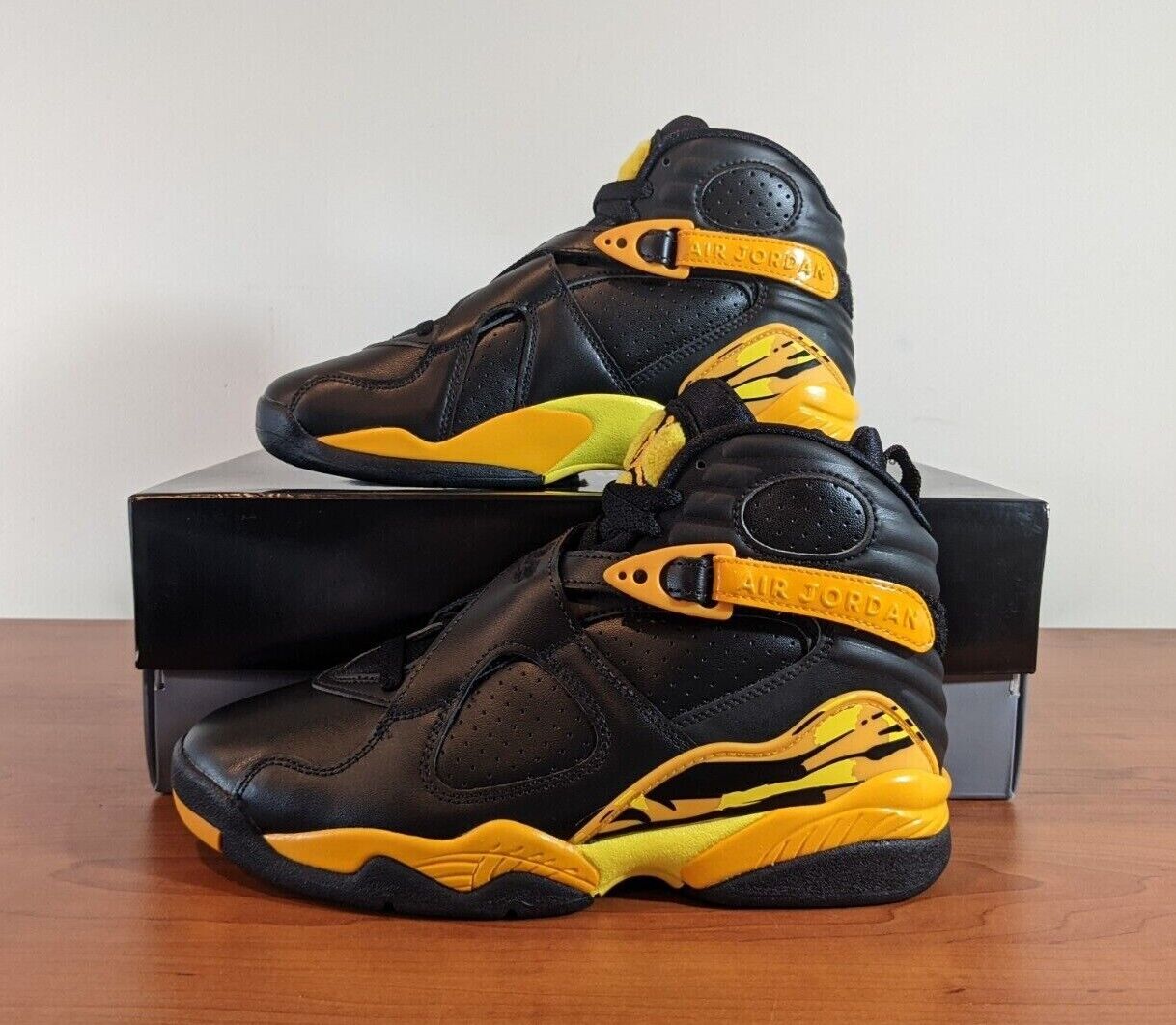 jordan 8 yellow and black