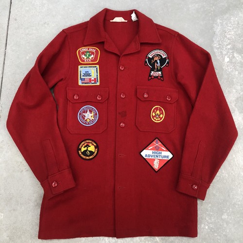 Vintage 60s Jacket Boy Scout 12 Patches Order of t