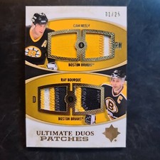 2010-11 Ultimate Collection Ultimate Patches Duos #UDJNB Bourque/Neely #01/25