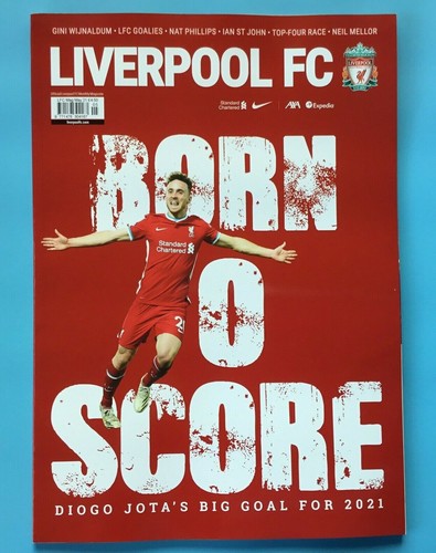 May 2021 Liverpool FC Magazine issue No 104 Diogo Jota Cover