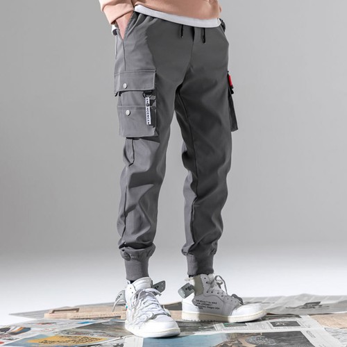 Pantaloni sportivi uomo moda joggers casual cotone cargo pantaloni palestra felpa - Foto 5 di 17