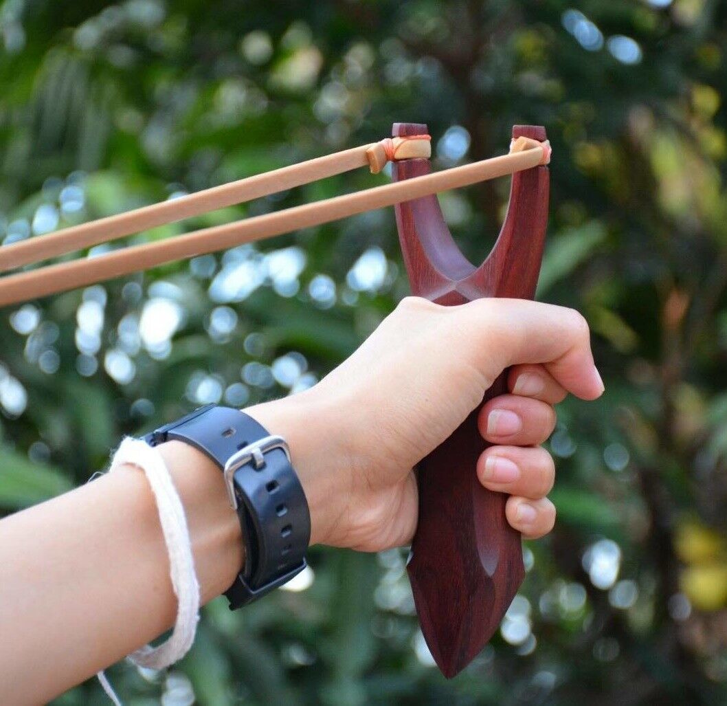 Vintage Hard Wooden Slingshot Thai Catapult Natural Outdoor Vintage Hard Wooden Slingshot Thai Catapult Natural Outdoor