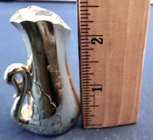 Silver Plated Swan Salt and Pepper Shakers Set Vintage - Picture 5 of 7